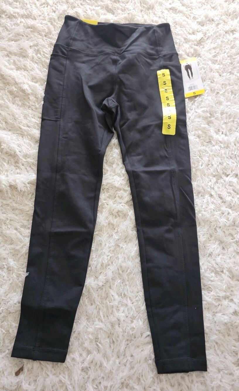 NWT Danskin High Rise Yoga Workout Athletic Pockets Performance Tights Pants S